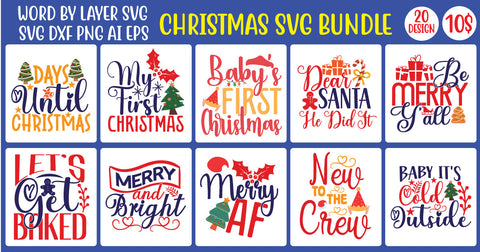 Christmas SVG Bundle SVG MStudio 