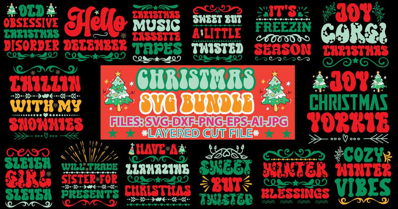 Christmas SVG Bundle SVG Newmockups 
