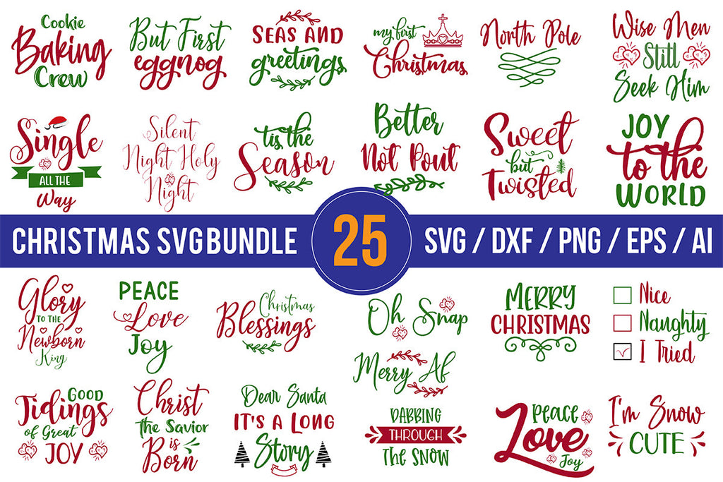 Christmas SVG Bundle - So Fontsy