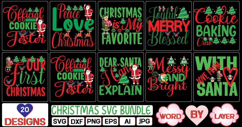 Christmas svg bundle - So Fontsy