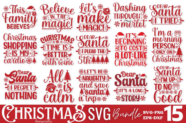 Christmas SVG Bundle SVG SVG DESIGNISTIC 