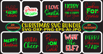 Christmas Svg Bundle SVG Syaman 