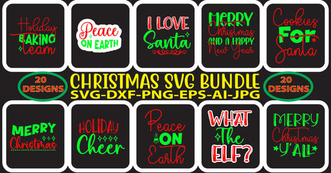 Christmas Svg Bundle SVG Syaman 