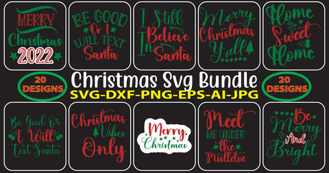Christmas Svg Bundle SVG Syaman 