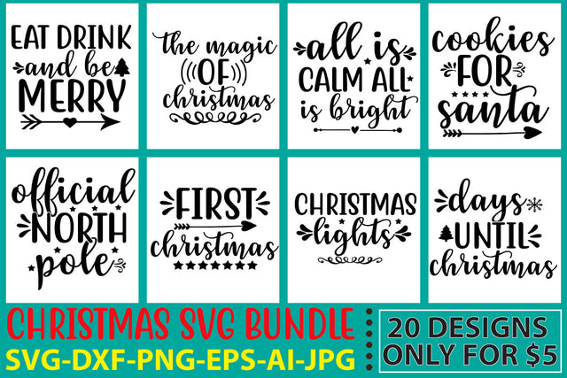Christmas Svg Bundle SVG Syaman 