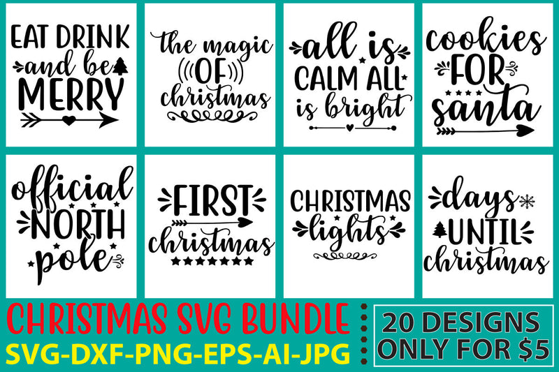 Christmas Svg Bundle SVG Syaman 