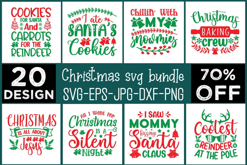 Christmas svg bundle vector file - So Fontsy