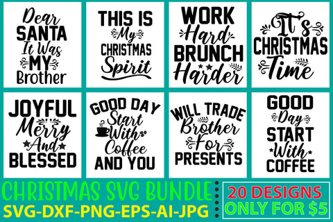 Christmas Svg Bundle Vol. 10 SVG Syaman 