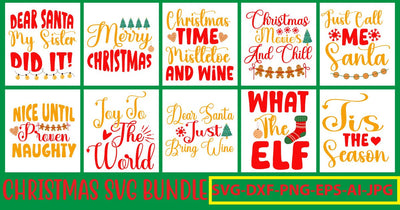 Christmas Svg Bundle Vol. 12 SVG Syaman 