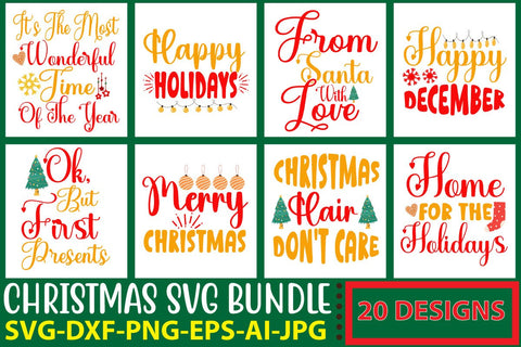 Christmas Svg Bundle Vol. 12 SVG Syaman 