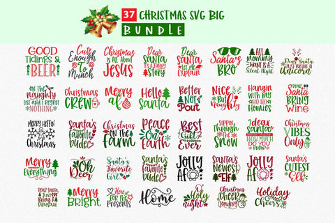 Christmas SVG Bundle Vol 13 SVG Designangry 