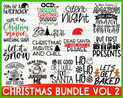 Christmas Svg Bundle VOL 2, Funny Christmas Svg, Adult Christmas Svg SVG She Shed Craft Store 