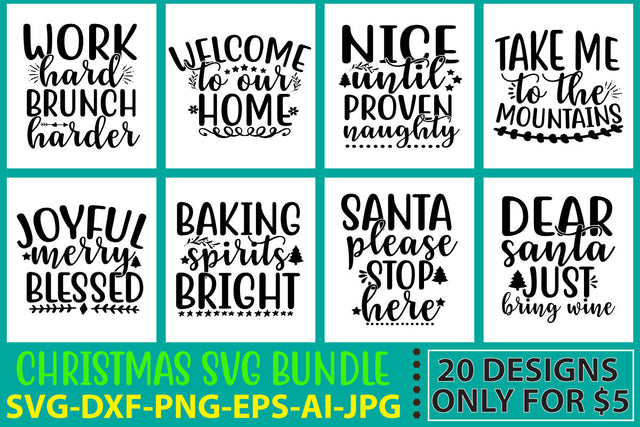 Christmas Svg Bundle Vol. 3 SVG Syaman 