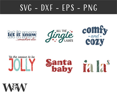 Christmas SVG Bundle Vol. 4 | Christmas Shirt SVG Bundle SVG Wood And Walt 