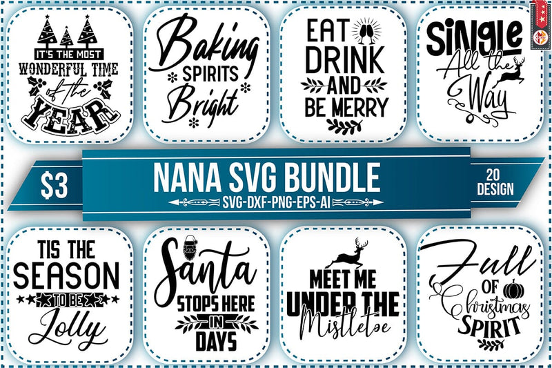 christmas svg bundle Vol-4 SVG Nbd161 