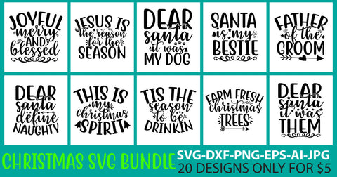 Christmas Svg Bundle Vol. 4 SVG Syaman 