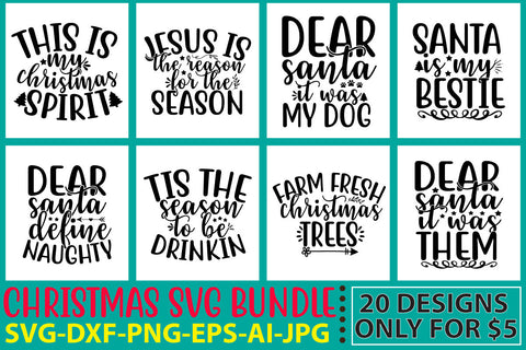 Christmas Svg Bundle Vol. 4 SVG Syaman 