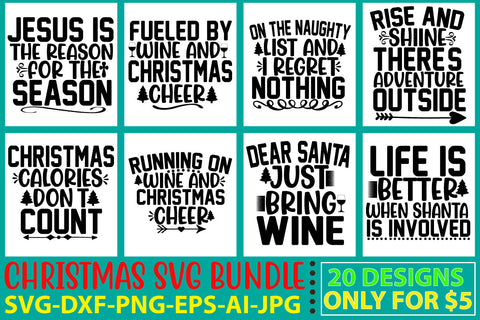 Christmas Svg Bundle Vol. 5 SVG Syaman 