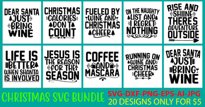 Christmas Svg Bundle Vol. 5 SVG Syaman 