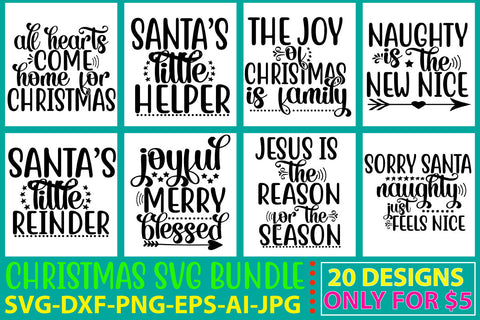 Christmas Svg Bundle Vol. 6 SVG Syaman 