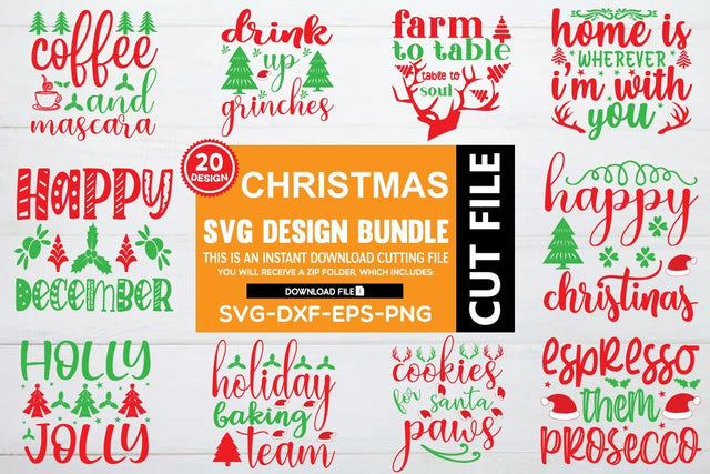 Christmas svg bundle vol 7 SVG buydesign 