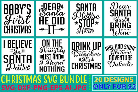 Christmas Svg Bundle Vol. 8 SVG Syaman 