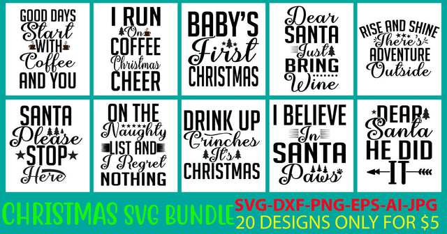 Christmas Svg Bundle Vol. 8 SVG Syaman 