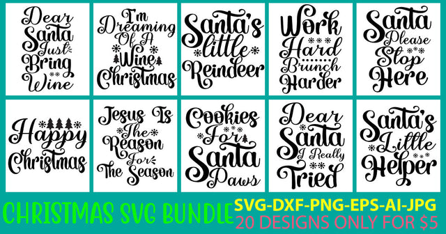 Christmas Svg Bundle Vol. 9 SVG Syaman 
