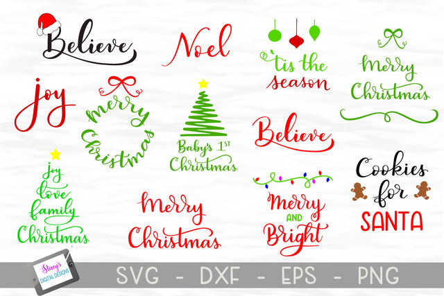Christmas SVG Bundle - Volume 2 SVG Stacy's Digital Designs 
