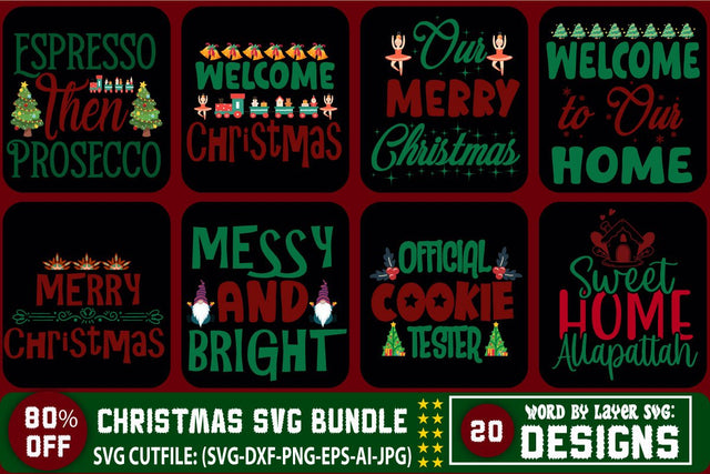 Christmas SVG Bundle, Winter svg, Funny Christmas Shirt Design, Kids christmas svg, Santa SVG, Merry Christmas svg, Holiday, Commercial Use SVG Blessedprint 