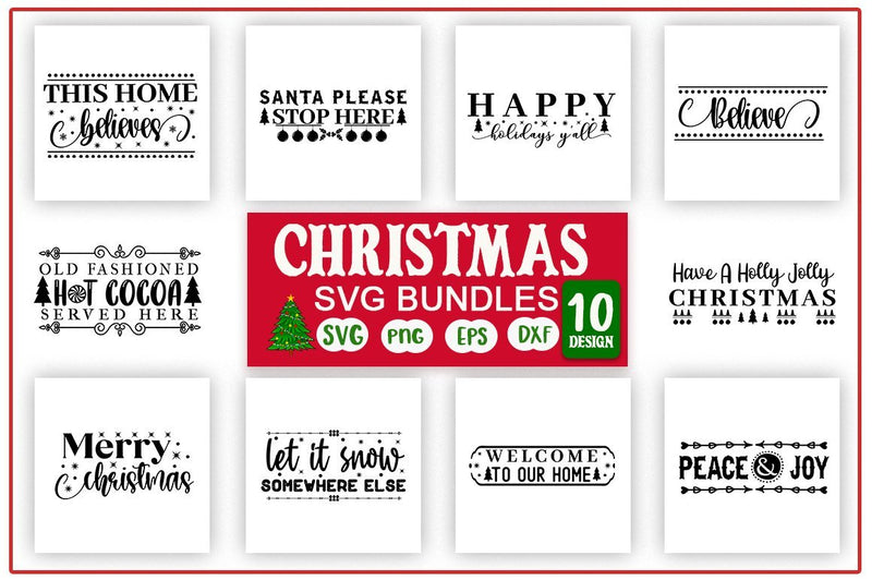 christmas svg bundle.Christmas Clipart, Christmas Svg Files For Cricut ...