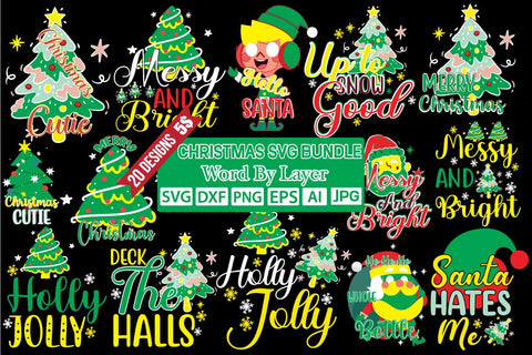 Christmas SVG Bundle,SVGs,quotes-and-sayings,food-drink,mini-bundles,print-cut,on-sale, SVG DesignPlante 503 