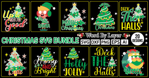 Christmas SVG Bundle,SVGs,quotes-and-sayings,food-drink,mini-bundles,print-cut,on-sale, SVG DesignPlante 503 