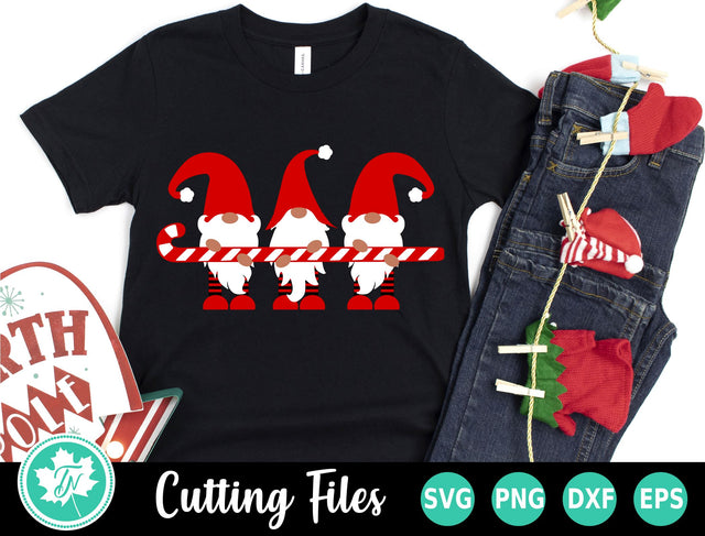Christmas SVG | Candy Cane Gnomes SVG TrueNorthImagesCA 