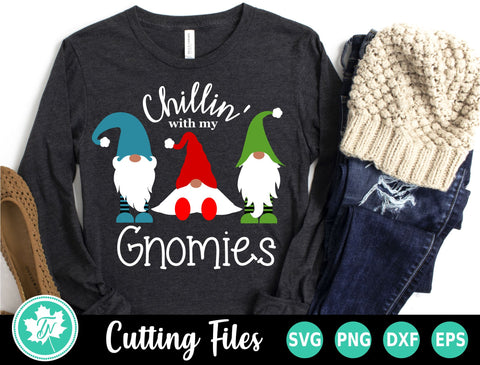 Christmas SVG | Chillin With My Gnomies SVG TrueNorthImagesCA 