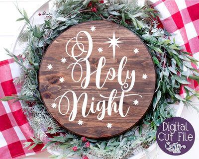 Christmas Svg - Christian Cut File - O Holy Night Carol SVG Crafty Mama Studios 