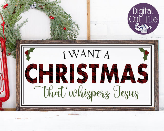 Christmas Svg, Christian Farmhouse, Christmas That Whispers SVG Crafty Mama Studios 