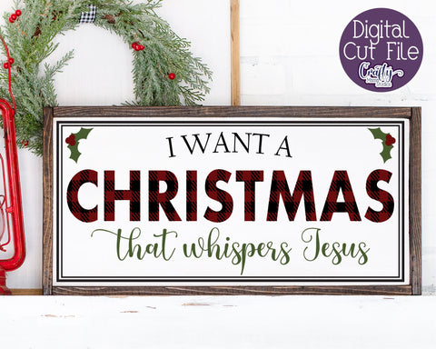 Christmas Svg, Christian Farmhouse, Christmas That Whispers SVG Crafty Mama Studios 