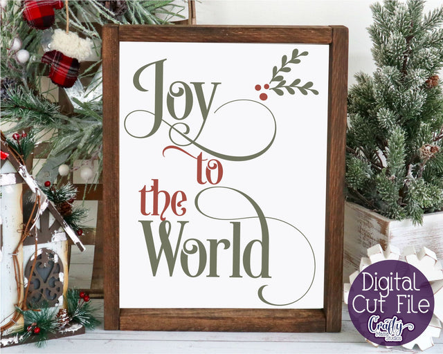 Christmas Svg, Christian Farmhouse, Joy To The World Svg SVG Crafty Mama Studios 