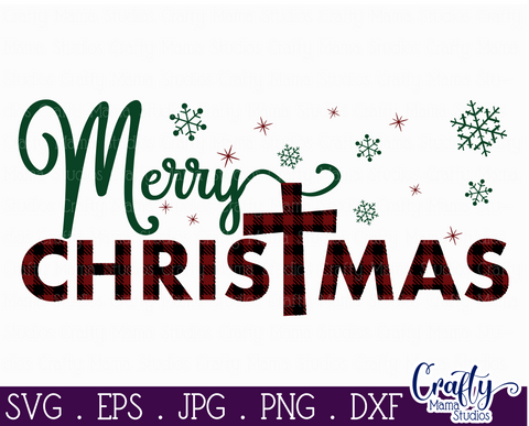 Christmas Svg, Christian Farmhouse, Merry Christmas Svg SVG Crafty Mama Studios 