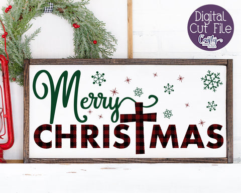 Christmas Svg, Christian Farmhouse, Merry Christmas Svg SVG Crafty Mama Studios 