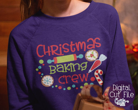 Christmas Svg - Christmas Baking Crew - Christmas Cookies Baking SVG Crafty Mama Studios 