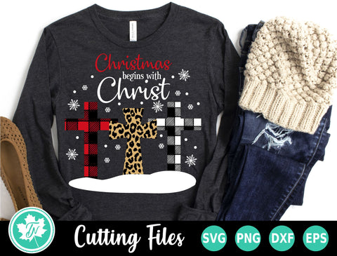 Christmas SVG | Christmas Begins with Christ 2 SVG TrueNorthImagesCA 