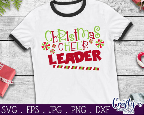 Christmas Svg - Christmas Cheer Leader - Santa Claus Svg SVG Crafty Mama Studios 