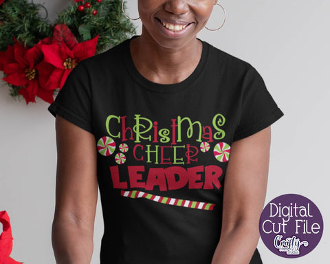 Christmas Svg - Christmas Cheer Leader - Santa Claus Svg SVG Crafty Mama Studios 