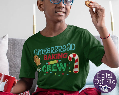 Christmas Svg - Christmas Cookies - Gingerbread Svg - Baking Svg -Gingerbread Baking Crew SVG Crafty Mama Studios 