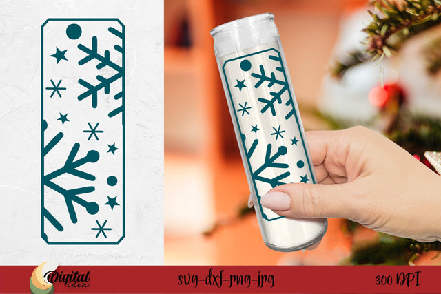 Christmas SVG. Christmas Dollar Tree Candle. Christmas Candle SVG SVG Evgenyia Guschina 