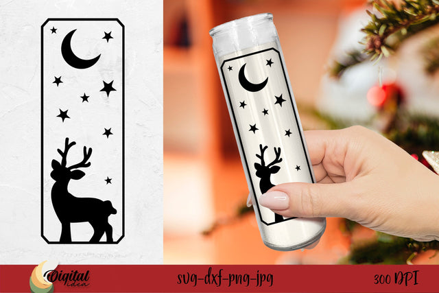 Christmas SVG. Christmas Dollar Tree Candle. Christmas Candle SVG SVG Evgenyia Guschina 