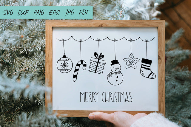 Christmas Svg | Christmas garland | Christmas Decor Cut File SVG Irina Ostapenko 