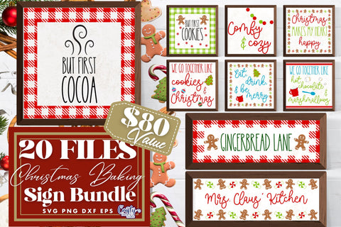 Christmas Svg, Christmas Kitchen Baking Farmhouse Bundle SVG Crafty Mama Studios 